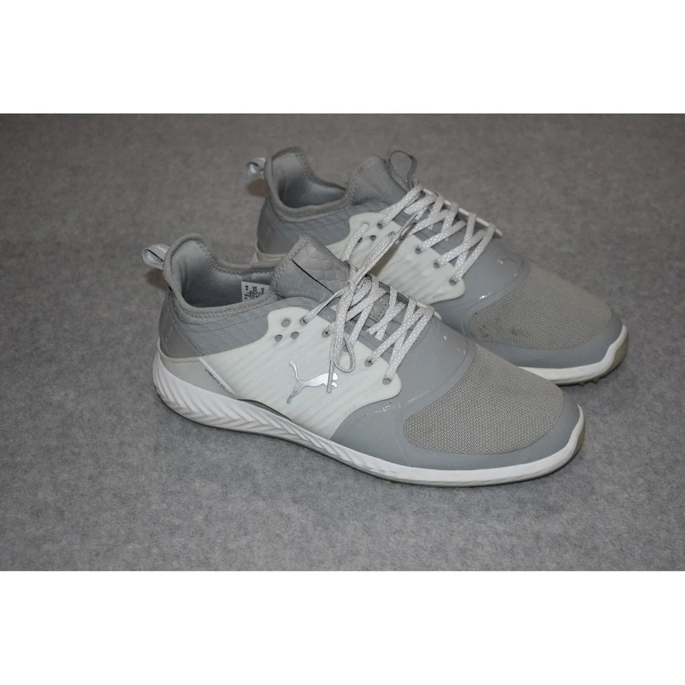 Puma Golf Shoes Mens Size 9 Gray Ignite Pwradapt Trax Spikeless 192413-01
